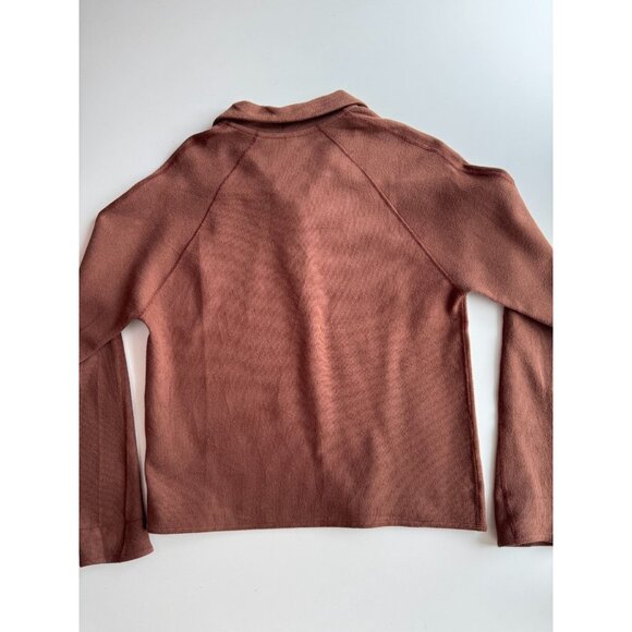 Lot of 2 KOTN Size S Cotton Tops - Fitted Jersey T-Shirt & Long Sleeve Cozy Polo - Picture 7 of 16